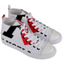 I love Angela  Women s Mid-Top Canvas Sneakers View3