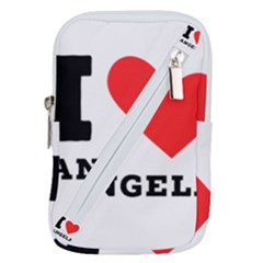 I Love Angela  Belt Pouch Bag (small) by ilovewhateva