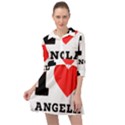 I love Angela  Mini Skater Shirt Dress View1