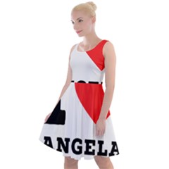 I Love Angela  Knee Length Skater Dress by ilovewhateva