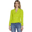 Bitter Lemon Green	 - 	Long Sleeve Revers Collar Cropped Jacket View1