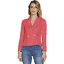 Valentine Red	 - 	Long Sleeve Revers Collar Cropped Jacket View1