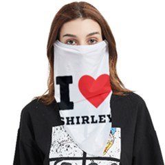 I Love Shirley Face Covering Bandana (triangle) by ilovewhateva