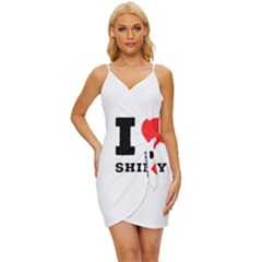 I Love Shirley Wrap Tie Front Dress by ilovewhateva