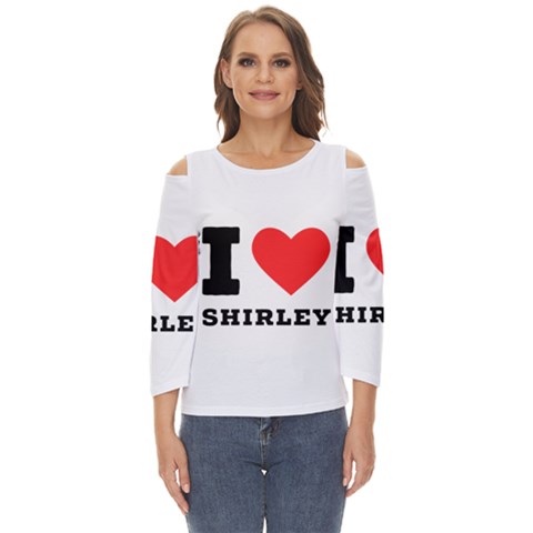 I Love Shirley Cut Out Wide Sleeve Top by ilovewhateva