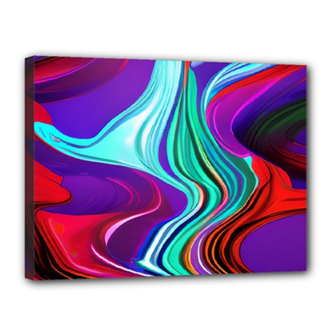 Fluid Background Canvas 16  X 12  (stretched) by GardenOfOphir