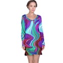 Fluid Background Long Sleeve Nightdress View1