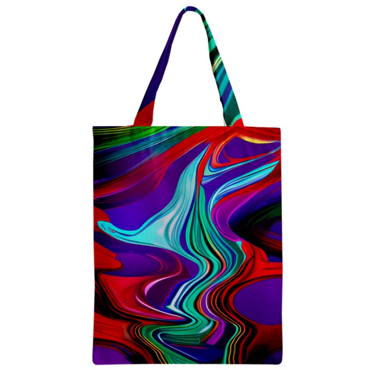 Fluid Background Zipper Classic Tote Bag