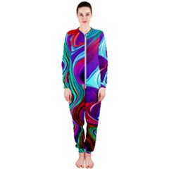 Fluid Background Onepiece Jumpsuit (ladies)