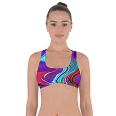 Fluid Background Got No Strings Sports Bra by GardenOfOphir