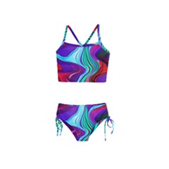 Fluid Background Girls  Tankini Swimsuit by GardenOfOphir