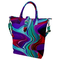 Fluid Background Buckle Top Tote Bag by GardenOfOphir