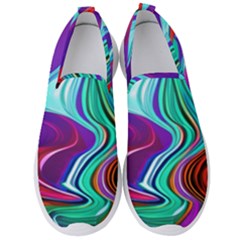 Fluid Background Men s Slip On Sneakers by GardenOfOphir