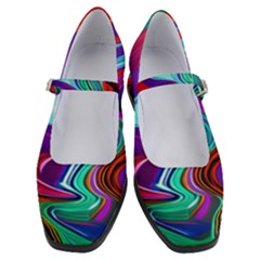 Fluid Background Women s Mary Jane Shoes by GardenOfOphir