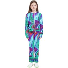 Fluid Background Kids  Tracksuit by GardenOfOphir