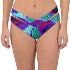 Fluid Background Double Strap Halter Bikini Bottoms by GardenOfOphir