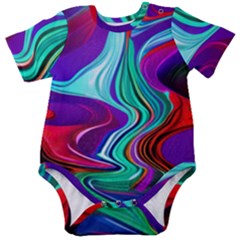 Fluid Background Baby Short Sleeve Bodysuit by GardenOfOphir