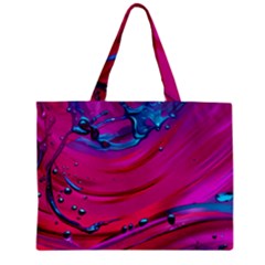 Fluid Art Pattern Zipper Mini Tote Bag by GardenOfOphir