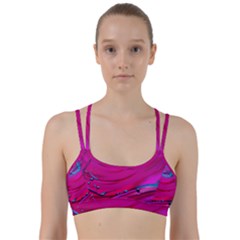 Fluid Art Pattern Line Them Up Sports Bra by GardenOfOphir