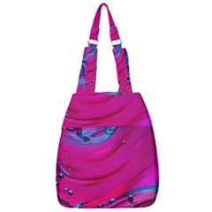 Fluid Art Pattern Center Zip Backpack by GardenOfOphir