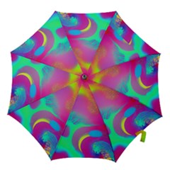 Fluid Background Hook Handle Umbrellas (large) by GardenOfOphir