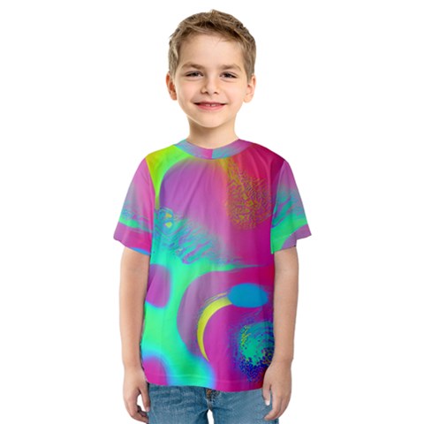 Fluid Background Kids  Sport Mesh Tee by GardenOfOphir