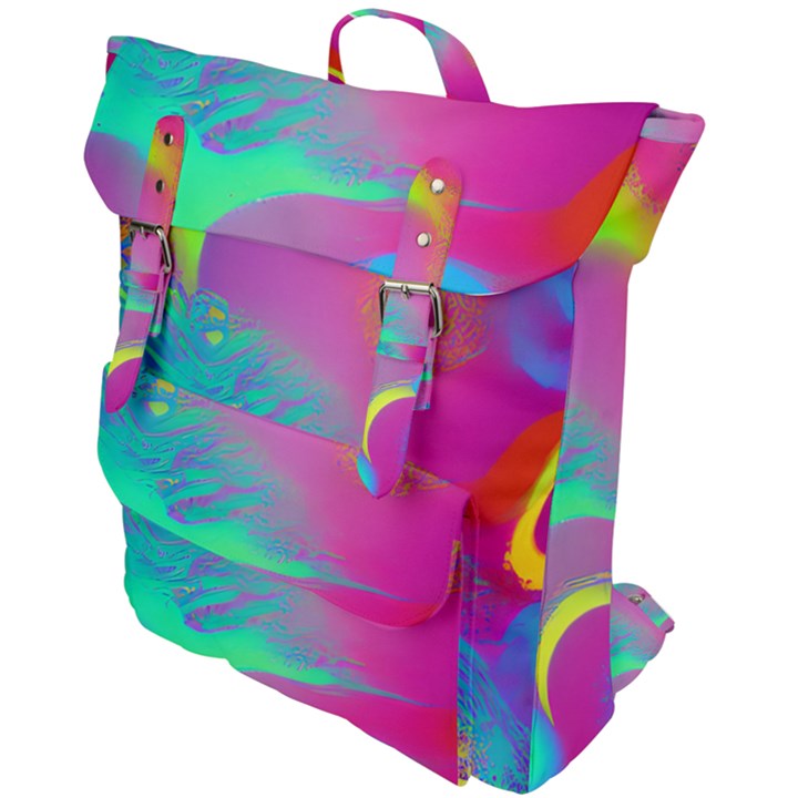 Fluid Background Buckle Up Backpack