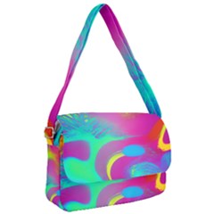 Fluid Background Courier Bag by GardenOfOphir