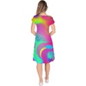 Fluid Background Classic Short Sleeve Dress View4