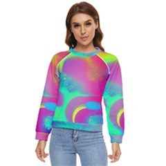 Fluid Background Women s Long Sleeve Raglan Tee