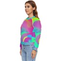 Fluid Background Women s Long Sleeve Raglan Tee View2