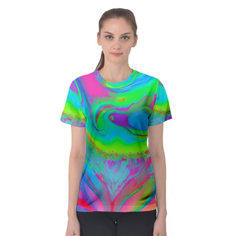 Fluid Artistic Women s Sport Mesh Tee by GardenOfOphir