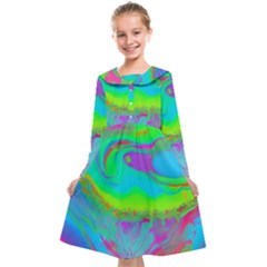 Fluid Artistic Kids  Midi Sailor Dress by GardenOfOphir