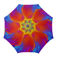 Liquid Art Pattern Golf Umbrellas by GardenOfOphir