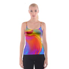 Liquid Art Pattern Spaghetti Strap Top by GardenOfOphir