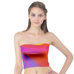 Liquid Art Pattern Tube Top by GardenOfOphir