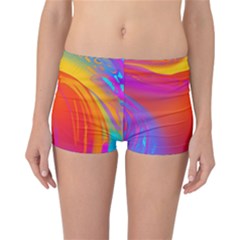 Liquid Art Pattern Reversible Boyleg Bikini Bottoms by GardenOfOphir