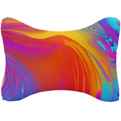 Liquid Art Pattern Seat Head Rest Cushion by GardenOfOphir