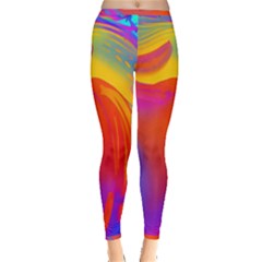 Liquid Art Pattern Inside Out Leggings by GardenOfOphir