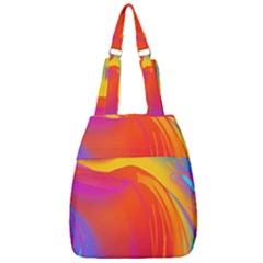 Liquid Art Pattern Center Zip Backpack by GardenOfOphir