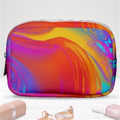 Liquid Art Pattern Make Up Pouch (small) by GardenOfOphir