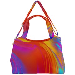 Liquid Art Pattern Double Compartment Shoulder Bag by GardenOfOphir