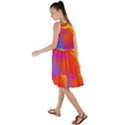 Liquid Art Pattern Frill Swing Dress View2