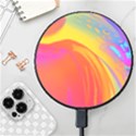 Liquid Art Pattern Wireless Fast Charger(Black) View1