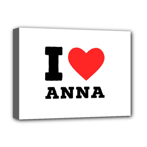 I Love Anna Deluxe Canvas 16  X 12  (stretched)  by ilovewhateva