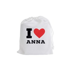 I Love Anna Drawstring Pouch (medium) by ilovewhateva