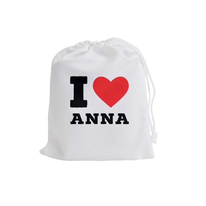 I love anna Drawstring Pouch (Large)