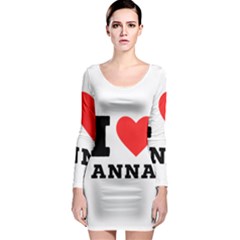 I Love Anna Long Sleeve Bodycon Dress by ilovewhateva