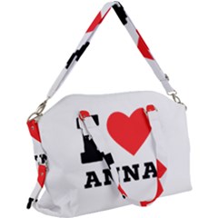 I Love Anna Canvas Crossbody Bag by ilovewhateva