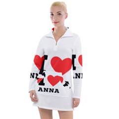 I Love Anna Women s Long Sleeve Casual Dress by ilovewhateva